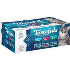 Blue Buffalo Wilderness Pate Variety Pack Duck, Chicken & Salmon Grain-Free Cat Canned Food + 2 Items -Furry Feast 646846 PT6. AC SS1800 V1664554790