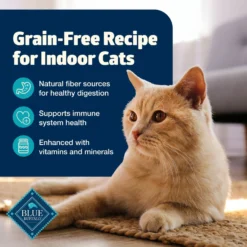 Blue Buffalo Freedom Indoor Adult Fish Recipe Grain-Free Dry Cat Food -Furry Feast 64711 PT3. AC SS1800 V1649132790