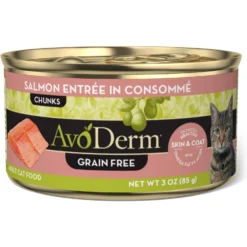 AvoDerm Grain-Free Salmon Entree Salmon Consomme Canned Cat Food