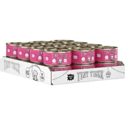 Tiny Tiger Pate Beef Recipe Grain-Free Canned Cat Food & Tiny Tiger, Lickables, Variety Pack, Bisque Cat Treat & Topper -Furry Feast 652758 PT2. AC SS1800 V1664899098