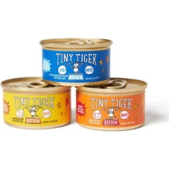 Tiny Tiger, Kitten Classic, Variety Pack, Whitefish & Poultry Pate Recipe, Canned Cat Food & Tiny Tiger, Lickables, Variety Pack, Bisque Cat Treat & Topper -Furry Feast 652782 PT2. AC SS1800 V1664898976