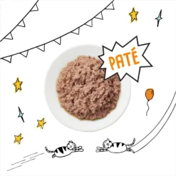 Tiny Tiger, Kitten Classic, Variety Pack, Whitefish & Poultry Pate Recipe, Canned Cat Food & Tiny Tiger, Lickables, Variety Pack, Bisque Cat Treat & Topper -Furry Feast 652782 PT4. AC SS1800 V1664899732