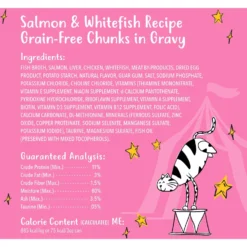 Tiny Tiger Chunks In Gravy Salmon & Whitefish Recipe Grain-Free Canned Cat Food & Tiny Tiger, Lickables, Variety Pack, Bisque Cat Treat & Topper -Furry Feast 652790 PT3. AC SS1800 V1664898649