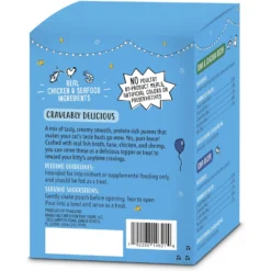 Tiny Tiger Chunks In Gravy Salmon & Whitefish Recipe Grain-Free Canned Cat Food & Tiny Tiger, Lickables, Variety Pack, Bisque Cat Treat & Topper -Furry Feast 652790 PT6. AC SS1800 V1664900239