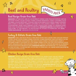 Tiny Tiger Pate Beef & Poultry Recipes Variety Pack Grain-Free Canned Cat Food & Tiny Tiger, Lickables, Variety Pack, Bisque Cat Treat & Topper -Furry Feast 652822 PT3. AC SS1800 V1664899673