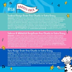 Tiny Tiger Chunks In EXTRA Gravy Seafood Recipes Variety Pack Grain-Free Canned Cat Food & Tiny Tiger Lickables, Senior Formula, Tuna & Chicken Recipe, Bisque Cat Treat & Topper -Furry Feast 653022 PT3. AC SS1800 V1664900296