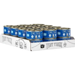 Tiny Tiger Chunks In Gravy Tuna Recipe Grain-Free Canned Cat Food & Tiny Tiger Lickables, Senior Formula, Tuna & Chicken Recipe, Bisque Cat Treat & Topper -Furry Feast 653062 PT2. AC SS1800 V1664899440