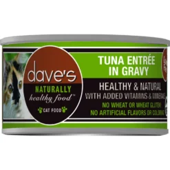 Dave's Pet Food Naturally Healthy Grain-Free Tuna Entree In Gravy Canned Cat Food