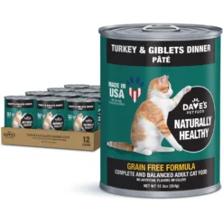 Dave's Pet Food Naturally Healthy Grain-Free Turkey & Giblets Dinner Canned Cat Food