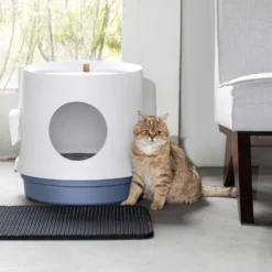 Hanamya Cat Litter Box With Scoop & Scratcher -Furry Feast 677142 PT8. AC SS1800 V1680728860