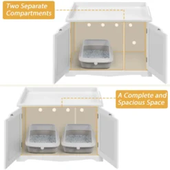 Yaheetech Litter Box Furniture Cat House -Furry Feast 677238 PT3. AC SS1800 V1687375572