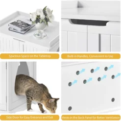 Yaheetech Litter Box Furniture Cat House -Furry Feast 677238 PT6. AC SS1800 V1687373959