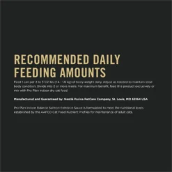Purina Pro Plan Focus Adult Indoor Care Salmon & Rice Entree In Sauce Canned Cat Food -Furry Feast 67915 PT7. AC SS1800 V1669661400