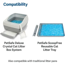 PetSafe ScoopFree Premium Crystal Litter 2-Pack & PetSafe ScoopFree Complete Reusable Litter Tray -Furry Feast 694158 PT4. AC SS1800 V1668549456