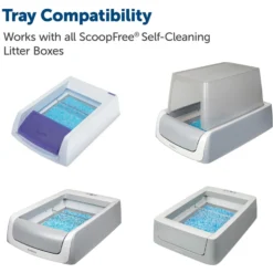 PetSafe ScoopFree Premium Crystal Litter 2-Pack & PetSafe ScoopFree Complete Reusable Litter Tray -Furry Feast 694158 PT8. AC SS1800 V1668549457