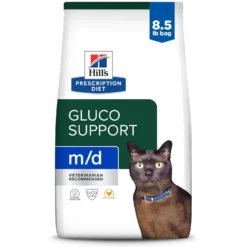 Hill's Prescription Diet M/d GlucoSupport Chicken Flavor Dry Cat Food