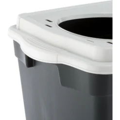 Ferplast "Jumpy" With Top Entrance Cat Litter Box, Black, Large -Furry Feast 703926 PT3. AC SS1800 V1668456944