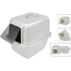 Van Ness Enclosed Cat Litter Pan -Furry Feast 70449 PT2. AC SS1800 V1537472533