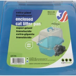 Van Ness Translucent Enclosed Cat Litter Pan -Furry Feast 70455 PT8. AC SS1800 V1536765019