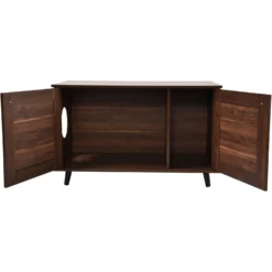 Sam's Pets Becky Box Enclosure End Table Cat Litter, Brown, Medium 9 Sam's Pets Becky Box Enclosure End Table Cat Litter, Brown, Medium -Furry Feast 713035 PT1. AC SS1800 V1669239518