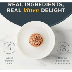 Reveal Natural Limited Ingredient Grain-Free Chicken & Tuna In Broth Variety Pack Wet Kitten Food, 2.47-oz, Case Of 8 -Furry Feast 752510 PT3. AC SS1800 V1674070877