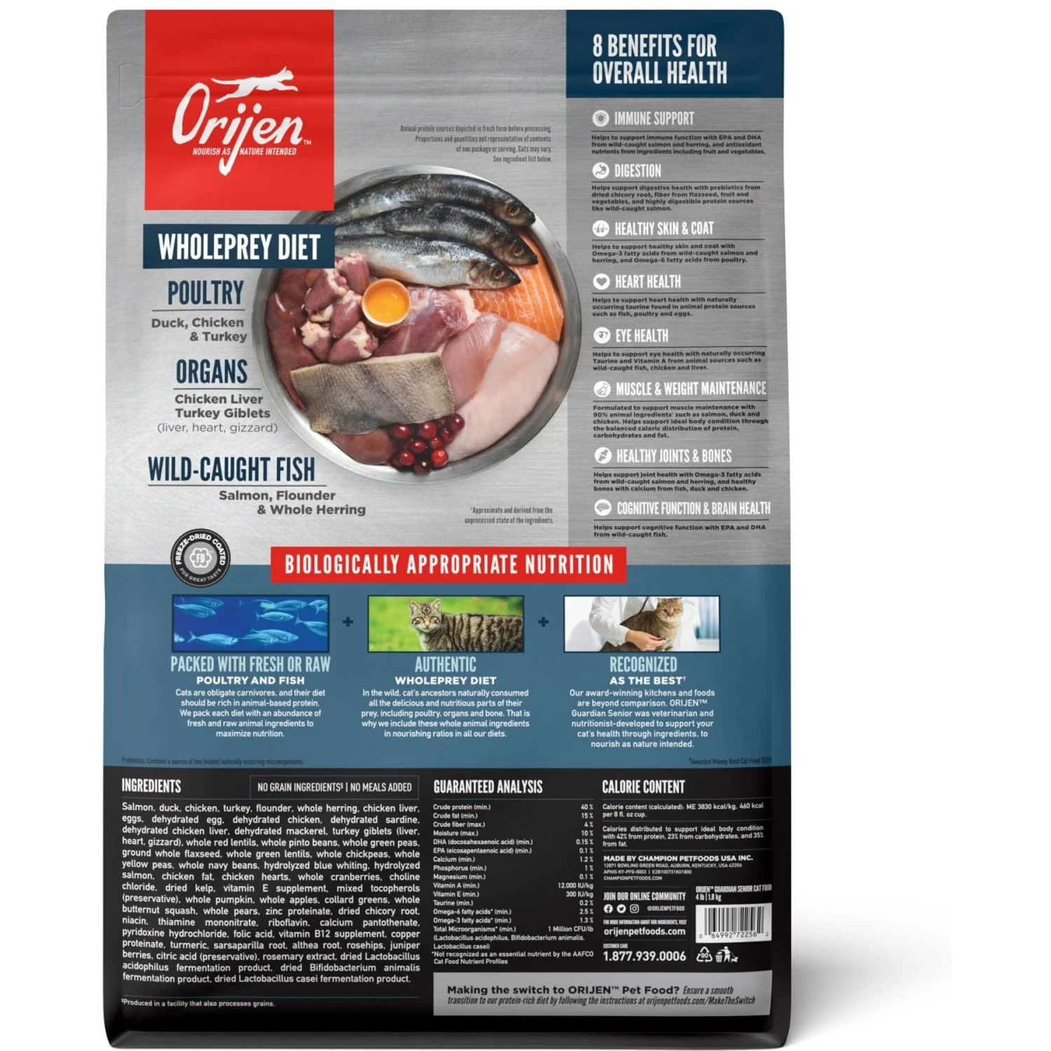 ORIJEN Guardian Senior 7+ Grain-Free Dry Cat Food 2 ORIJEN Guardian Senior 7+ Grain-Free Dry Cat Food - Image 2