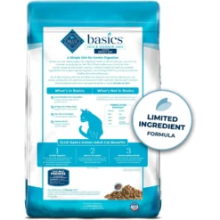 Blue Buffalo Basics Skin & Stomach Care Grain-Free Formula Fish & Potato Indoor Adult Dry Cat Food -Furry Feast 75581 PT1. AC SS1800 V1646257327