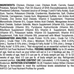 Blue Buffalo Freedom Indoor Kitten Chicken Recipe Grain-Free Canned Cat Food -Furry Feast 75600 PT2. AC SS1800 V1585083409