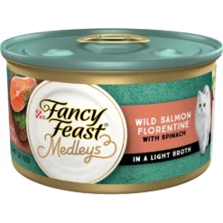 Fancy Feast Medleys Wild Salmon Florentine Canned Cat Food