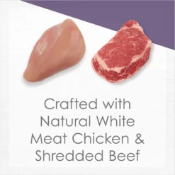 Fancy Feast Purely White Meat Chicken & Shredded Beef Wet Cat Food -Furry Feast 75931 PT3. AC SS1800 V1641259338