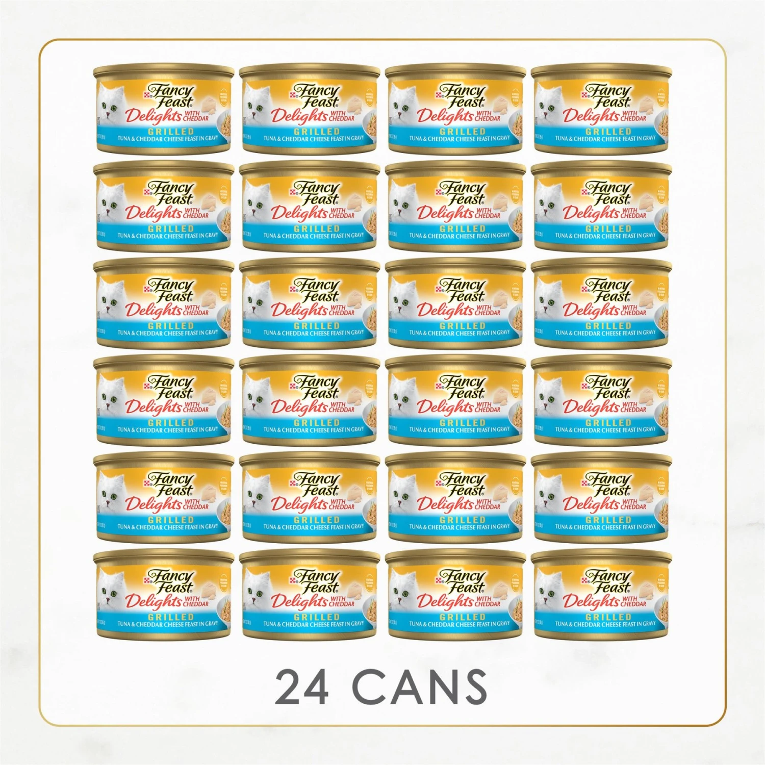 Fancy Feast Delights With Cheddar Grilled Tuna & Cheddar Cheese Feast In Gravy Canned Cat Food 2 Fancy Feast Delights With Cheddar Grilled Tuna & Cheddar Cheese Feast In Gravy Canned Cat Food - Image 2