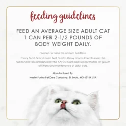 Fancy Feast Gravy Lovers Beef Feast Gravy Canned Cat Food -Furry Feast 75962 PT8. AC SS1800 V1689606944