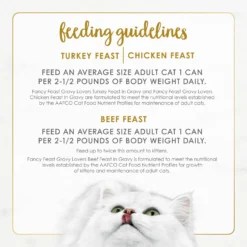 Fancy Feast Gravy Lovers Poultry & Beef Feast Variety Pack Canned Cat Food -Furry Feast 75978 PT8. AC SS1800 V1690484629