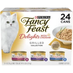 Fancy Feast Delights With Cheddar Grilled Variety Pack Canned Cat Food