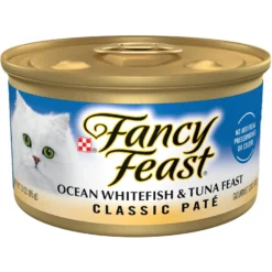 Fancy Feast Classic Ocean Whitefish & Tuna Feast Wet Cat Food