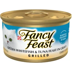 Fancy Feast Grilled Ocean Whitefish & Tuna Feast In Gravy Canned Cat Food