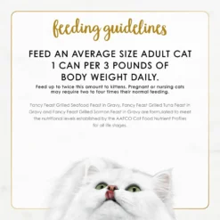 Fancy Feast Grilled Seafood Feast Variety Pack Canned Cat Food -Furry Feast 76096 PT7. AC SS1800 V1688059999