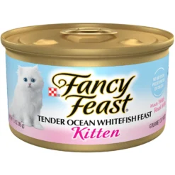 Fancy Feast Kitten Tender Ocean Whitefish Feast Canned Cat Food
