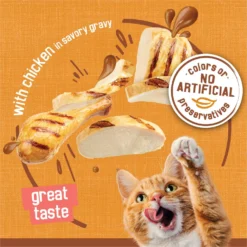 Friskies Extra Gravy Chunky With Chicken In Savory Gravy Canned Cat Food -Furry Feast 76290 PT3. AC SS1800 V1700161285