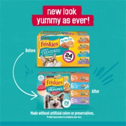 Friskies Tasty Treasures Gravy Prime Filets Variety Pack Wet Cat Food -Furry Feast 76350 PT1. AC SS1800 V1700156169