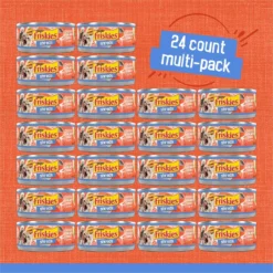 Friskies Savory Shreds Chicken & Salmon Dinner In Gravy Canned Cat Food -Furry Feast 76354 PT2. AC SS1800 V1700157504