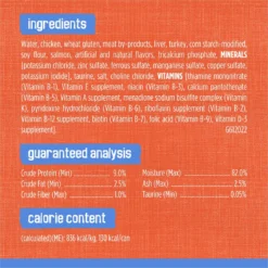 Friskies Savory Shreds Chicken & Salmon Dinner In Gravy Canned Cat Food -Furry Feast 76354 PT6. AC SS1800 V1700157327