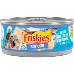 Friskies Savory Shreds With Whitefish & Sardines In Sauce Canned Cat Food