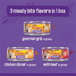 Friskies Meaty Bits Variety Pack Canned Cat Food -Furry Feast 76387 PT2. AC SS1800 V1699369697