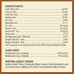 AvoDerm Natural Kitten Chicken & Herring Meal Formula Dry Cat Food 12 AvoDerm Natural Kitten Chicken & Herring Meal Formula Dry Cat Food -Furry Feast 76821 PT7. AC SS1800 V1516655440