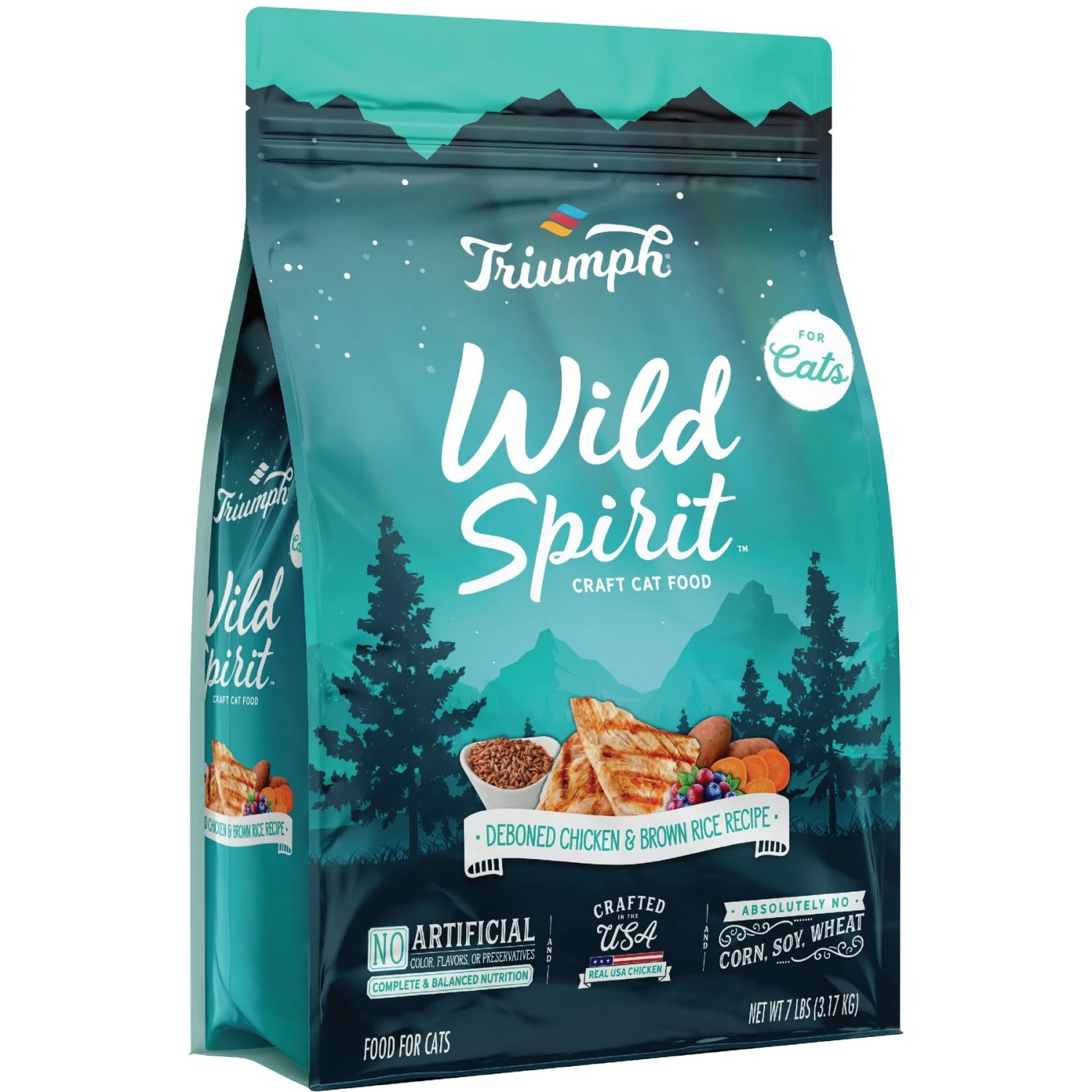 Triumph Wild Spirit Deboned Chicken & Brown Rice Recipe Dry Cat Food 1 Triumph Wild Spirit Deboned Chicken & Brown Rice Recipe Dry Cat Food