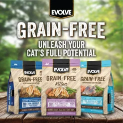Evolve Chicken, Pea, & Sweet Potato Recipe Kitten Formula Grain-Free Dry Kitten Food -Furry Feast 79842 PT4. AC SS1800 V1608682937