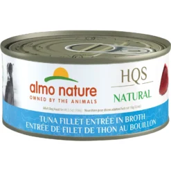 Almo Nature HQS Natural Tuna Fillet Entree In Broth Wet Dog Food, 5.5-oz Can, Case Of 12
