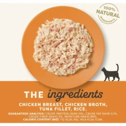 Applaws Limited Ingredient Chicken & Tuna In Broth Canned Wet Cat Food, 2.47-oz Can, Case Of 24 -Furry Feast 836214 PT2. AC SS1800 V1685462327