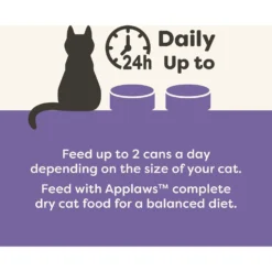 Applaws Chicken Pack In Broth Limited Ingredient Canned Wet Cat Food, 2.47-oz Can, Case Of 12 -Furry Feast 836358 PT4. AC SS1800 V1685497419